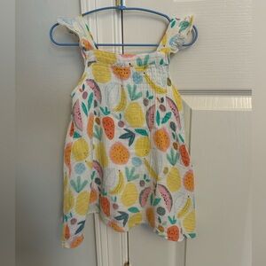 Ange Dear Gauze Colorful Fruit Print Toddler Dress